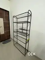 Bed and racks on  move out sale