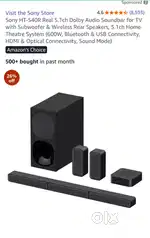 SONY HT-S40R REAL 5.1 CH SOUNDBAR