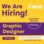 Urgently required graphic designer for signage making shop