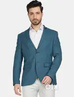 Blackberrys Men Blue Solid Blazer