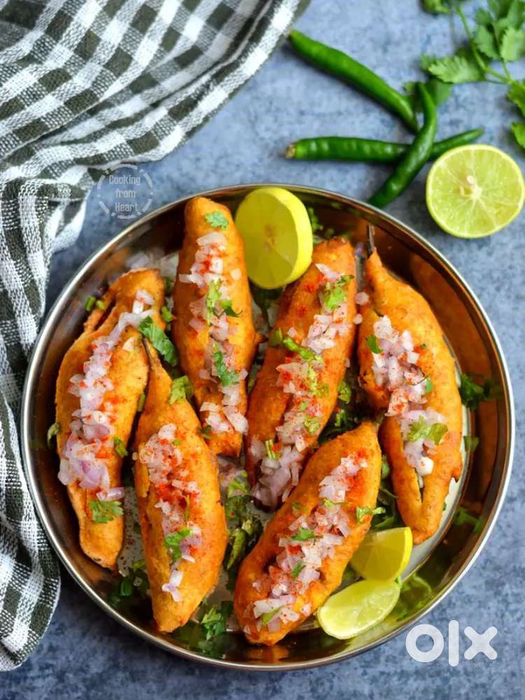 We need a master for mirchi bhajiye and samosa