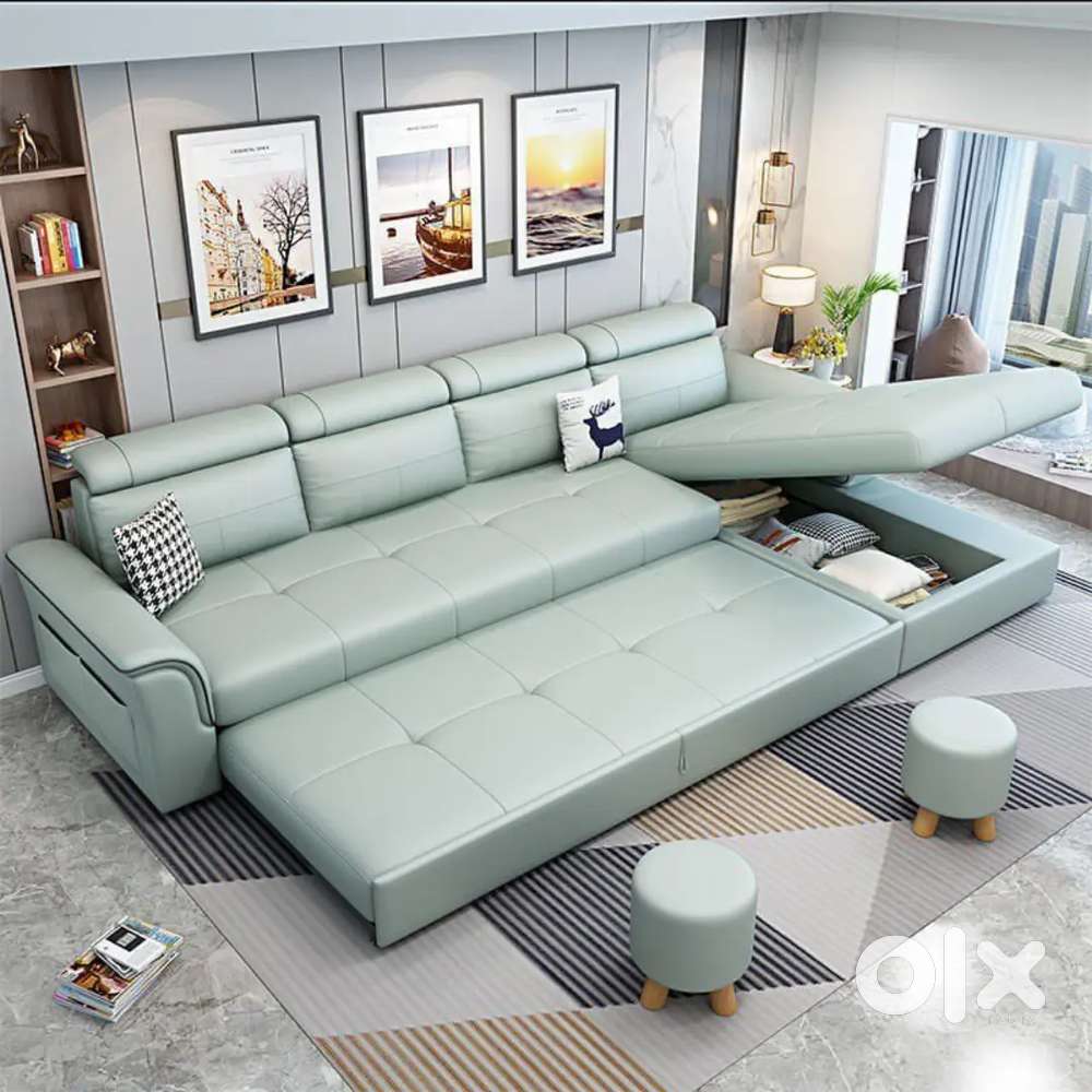 L SHAPE  6 seater SOFA SET IN EMI AVAILABLE ALIYAR ARHAM RECLINERS