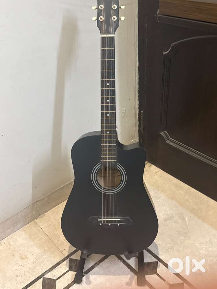 Black colour guitar