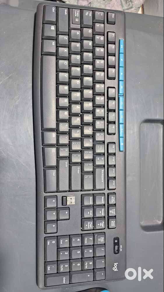 Logitech MK275 Silent Wireless Keyboard + Mouse Combo – Black and Blue