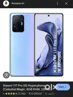 Flagship camera &gaming phone Xiaomi 11t pro in good condition 8+256gb