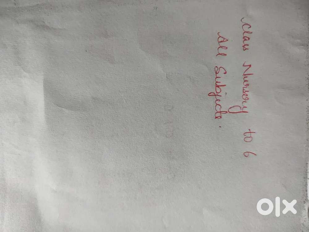 Can teach students from nursery to class 6