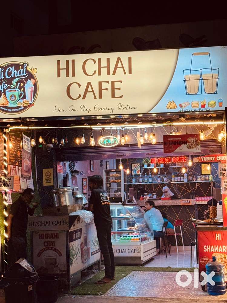 1 Shawarma cum continental master, 1 irani chai master , 2 helpers