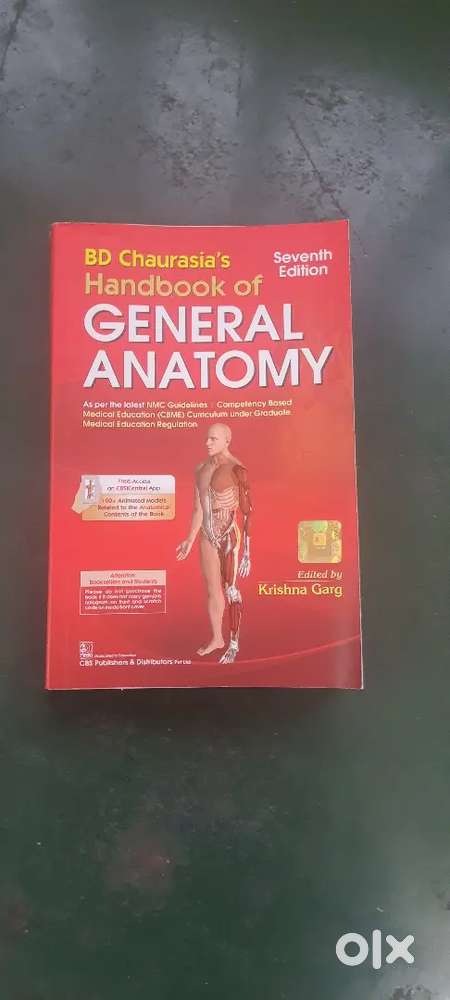 B d Chaurasia general anatomy hand book