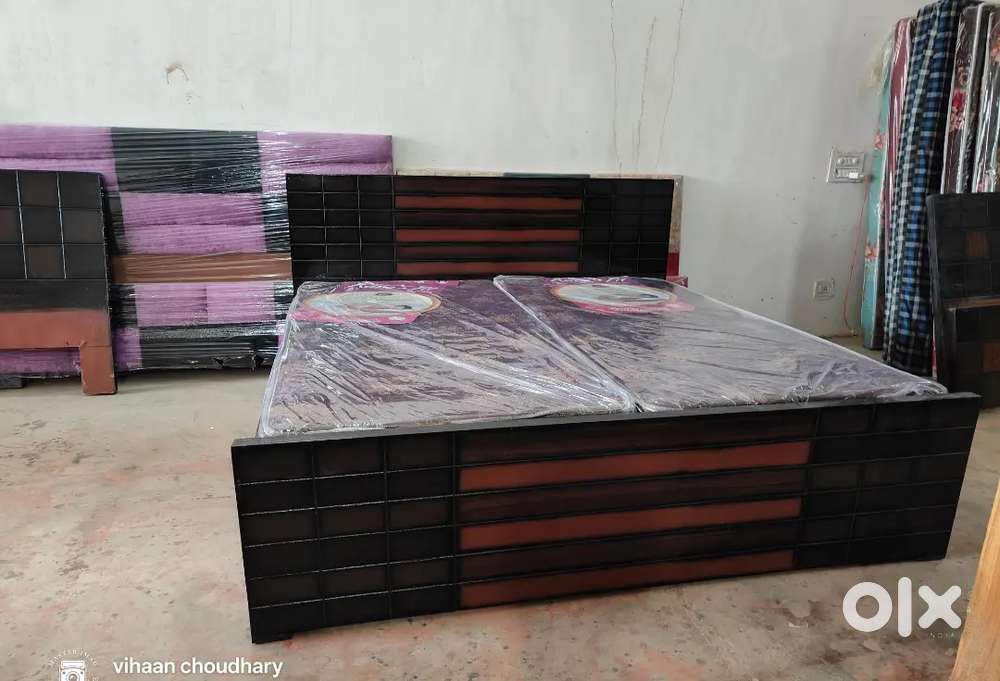 The new brand double bed with box 6+6 King size bed