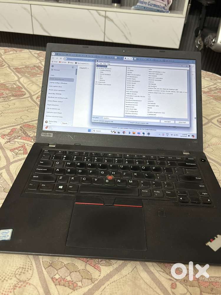 Lenovo i5 8th Gen laptop in brand new condition