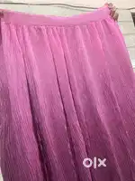 Pink Pleated Long Skirt – Stylish & Trendy
