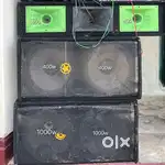 2 top box + 2 hf  paudio spker all working cundision amplifier nhi hai