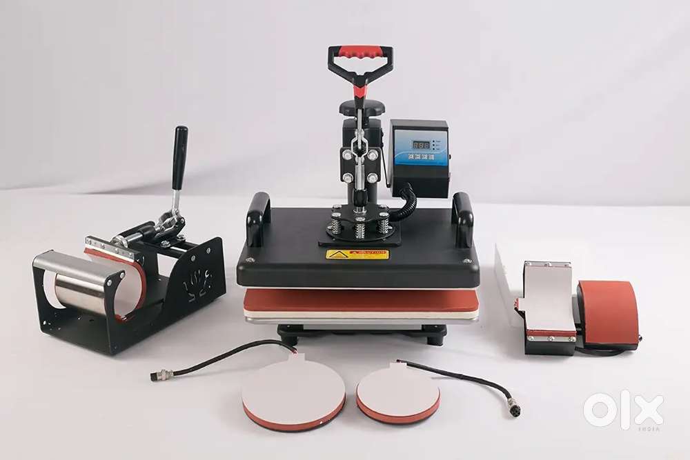 5 in 1 heat press machine and Epson printer free meterial and ink