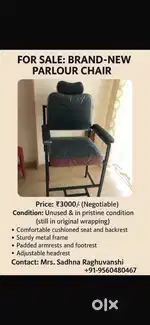 BRAND- NEW PARLOUR CHAIR