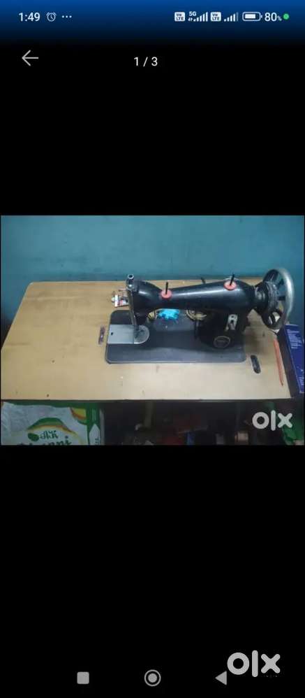 Tailoring machine with table and motar