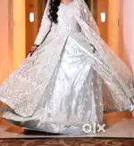 Sea green coloured heavy gown