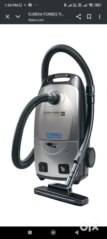 Eureka Forbes Trendy Steel Vacuum Cleaner, Wet-Dry