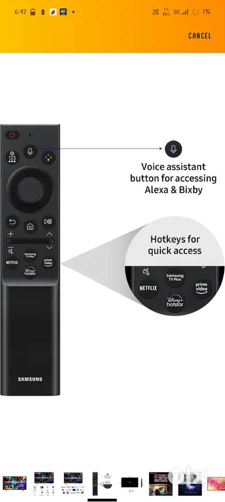 Samsung crystal 4k tv