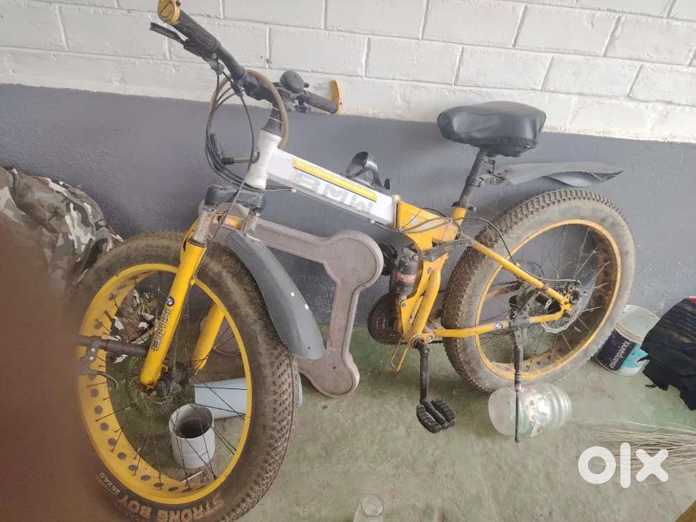 Fat tyre foldable bicycle