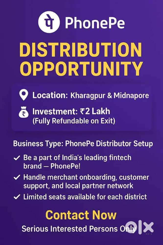 Phonepe Distribution Opportunity- Kharagpur &  Midnapur