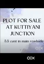 Plot for Sale in Kuttiyani Junction