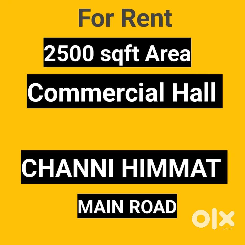 2500 sqft Commercial approved channi himmat