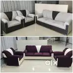 Royal looking design fabric sofa set