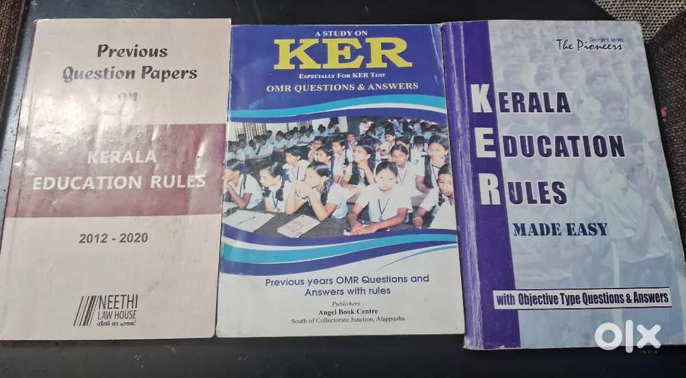 Kerala Education Rules (KER) Book Set With Question Papers & OMR Guide