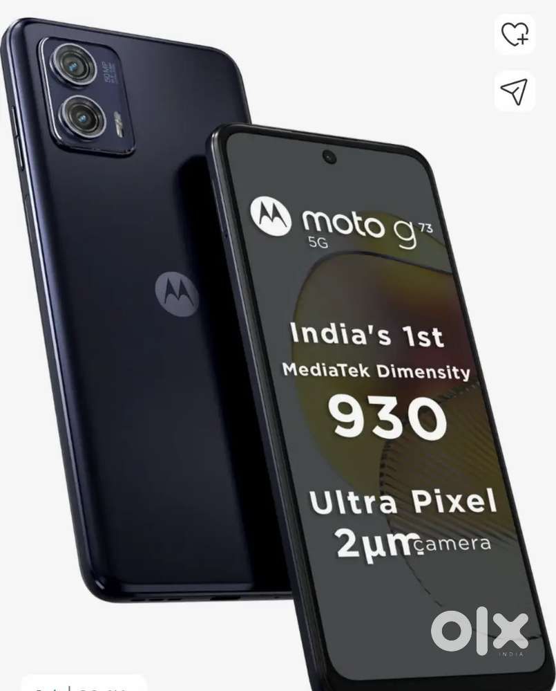 Moto G 73 with original charger