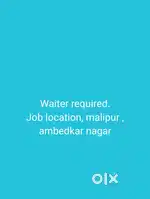 Waiter required