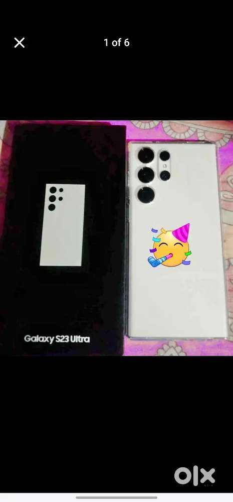 S23 ultra cream (12gb/512)colour bill box all with