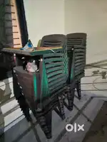 Cafe chairs table