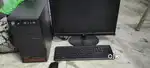 Desktop computer with wore less keyboard and mouse