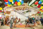 Boys and girls shopping mall job