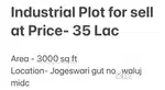 Industrial Plot for sell at Price- 35 Lac