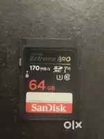 SanDisk Extreme Pro, 64GB 170 MB/s For DSLR CAMERAS etc