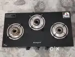 Wonderchef Ultima 3 burner glass gas cooktop