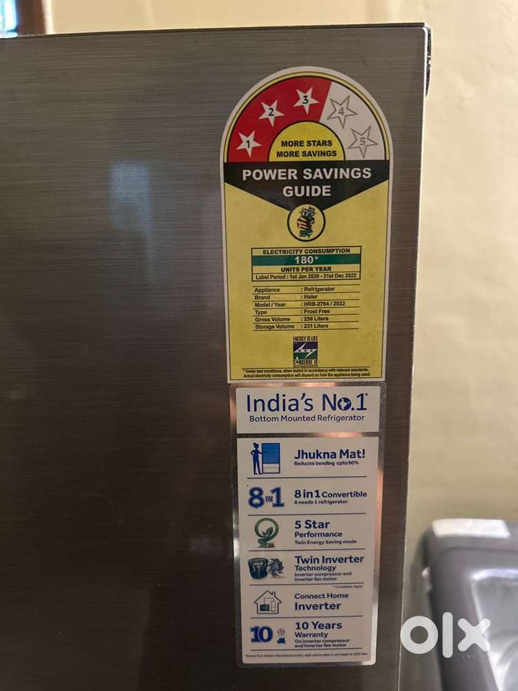 Haier 256 Ltr 3 Star Fridge