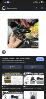Ktm duke 390 gen-3 cruse control type left switch assembly new op