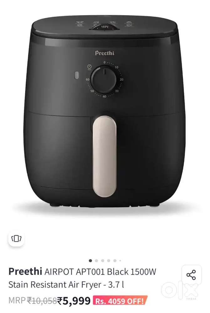 Preethi air frying pot