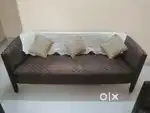 Teakwood Sofa three seater and two single seater,