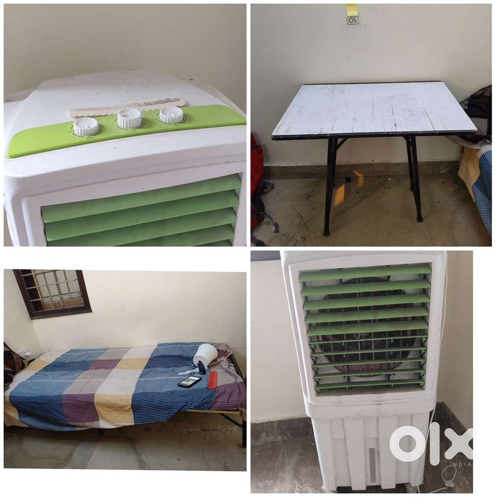 Folding Bed , Study Table , cooler