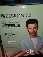 Zebronics home theatre with speakers