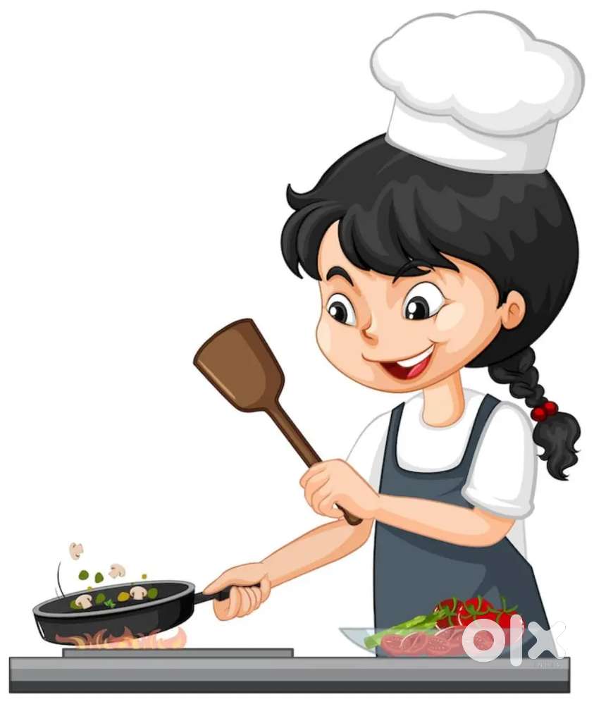 Ghar ke liye khana bnane ke liye female chahiye