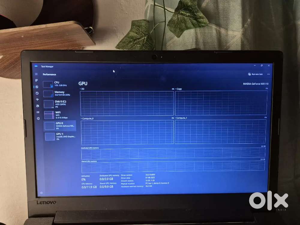 Lenovo IdeaPad i5 8th Gen  20GB RAM

NVIDIA  Excellent Condition