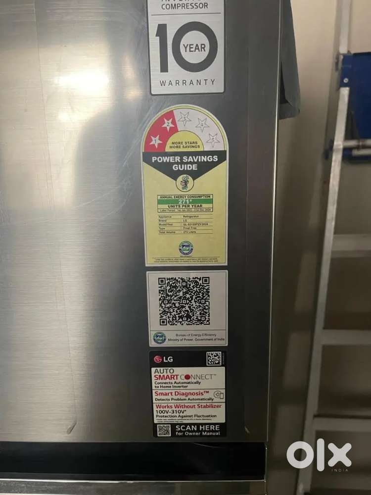 LG refrigerator 272 litre