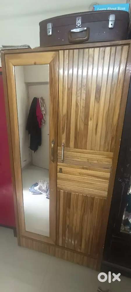 Teak Wood Double Door Wardrobe