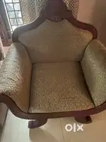 Royal design diwan set with 2 sofa 2 pillow rose wood