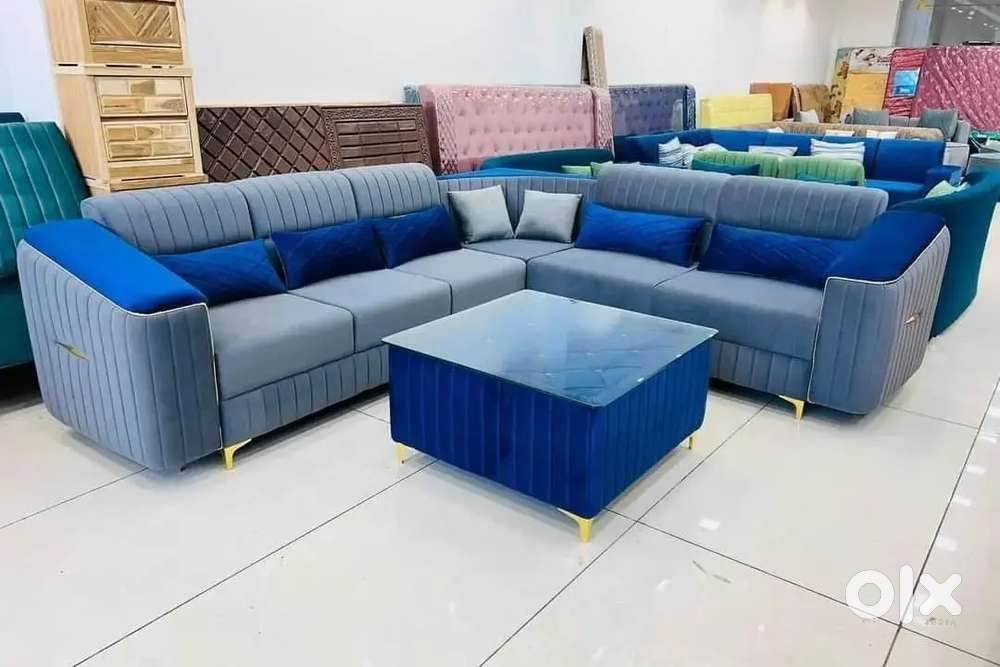 L shape sofa luxury model