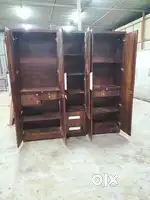 NEW PREMIUM LOOK 5 DOOR WARDROBE WITH WOODEN HANDLE